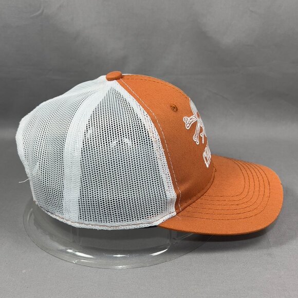 Calcutta Snap Back Cap Hat Orange Outdoor Trucker Mesh Fishing Gear Mens - Picture 5 of 14